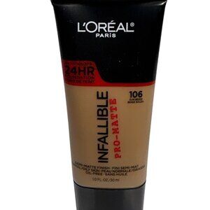 LOreal Paris Foundation Infallible Pro-Matte 106 Sun Beige 24Hr